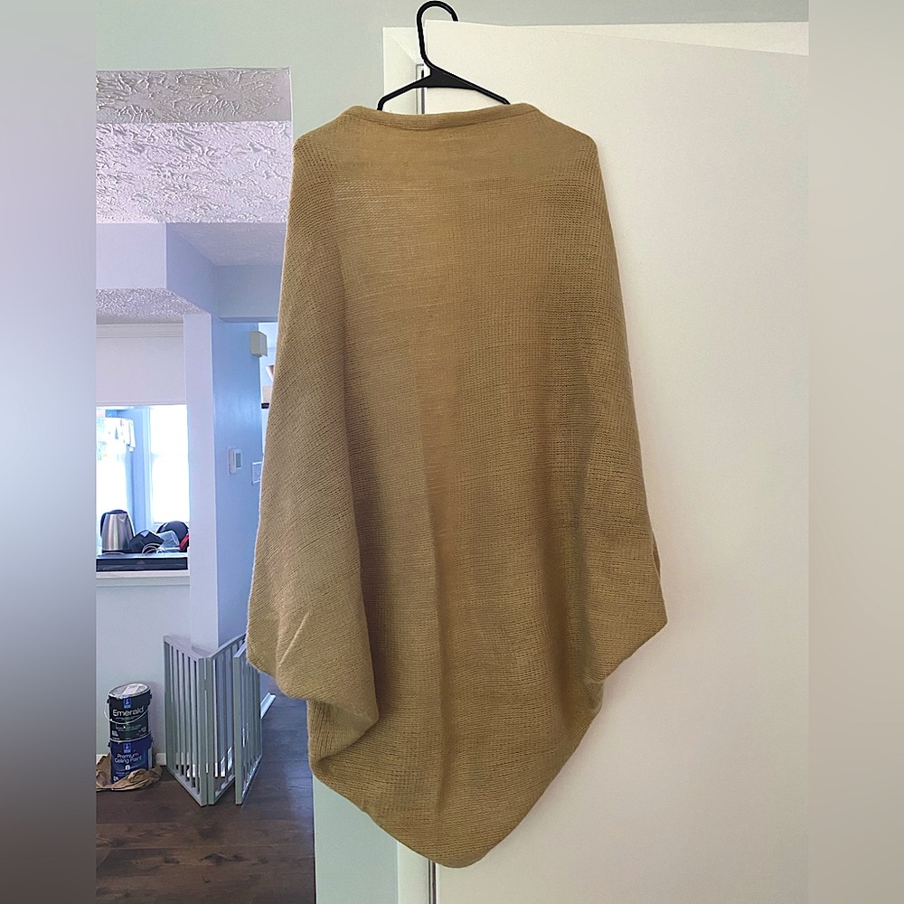 Lexi York wrap cardigan - in camel / tan / beige - Picture 2 of 5